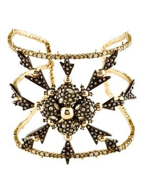 Alexis Bittar Pavé Snowflake Cuff Bracelet
